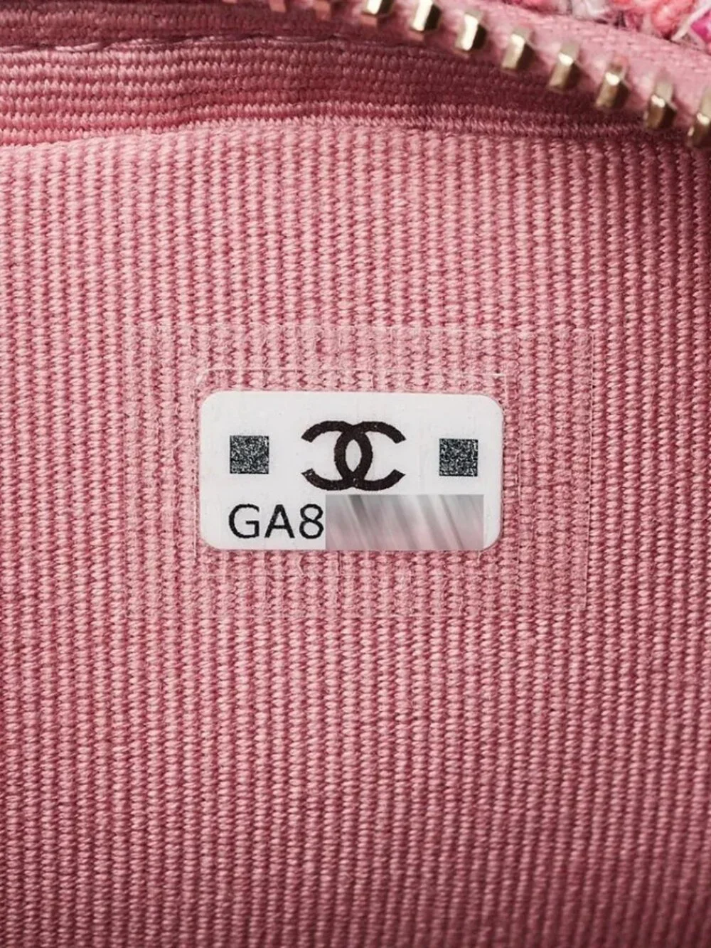 Chanel Pink/White Tweed Mini Backpack Bag - Picture 11 of 12